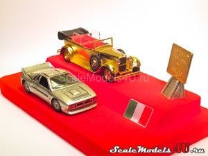 Scale model of Fiat 525N Golden (1929) - Lancia 037 Rally (1983) produced by Solido.