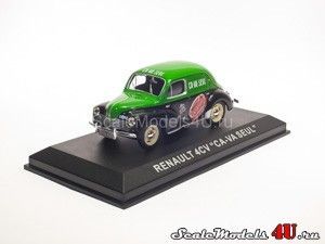 Масштабная модель автомобиля Renault 4CV "CA-VA SEUL" фирмы Atlas из серии "Грузовики Франции".