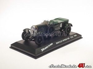 Масштабная модель автомобиля Bentley Speed Six 24 Heures du Mans #4 (Barnato-Kidston 1930) фирмы Altaya (Ixo).