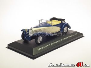 Масштабная модель автомобиля Delage D8 SS Cabriolet Fernandez & Darrin (1932) фирмы Altaya (Ixo).