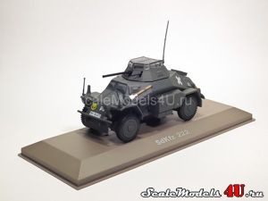 Scale model of Leichter Panzerspahwagen SdKfz.222 (Germany produced by Atlas.