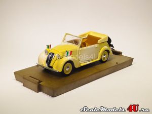 Scale model of Fiat 508 C Cabriolet 1100 HP 32 Diplomatic Open (1937) produced by Brumm.