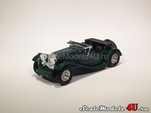 Масштабная модель автомобиля Jaguar SS100 Green (1936) фирмы Matchbox.