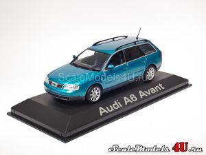 Масштабная модель автомобиля Audi A6 C5 Avant Tourmaline Green (1997) фирмы Minichamps.