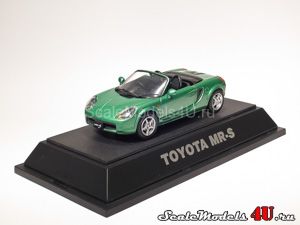 Scale model of Toyota MR-S W30 RHD Green (2000) produced by Ebbro.