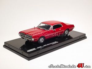 Масштабная модель автомобиля Mercury Cougar Cardinal Red (1967) фирмы Vitesse.