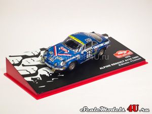Scale model of Alpine Renault A110 1600 Rally Monte-Carlo #19 (M.Mouton - F.Conconi 1976) produced by Altaya (Ixo).