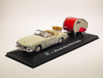 Mercedes-Benz 190 SL Cabriolet with trailer