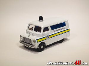 Scale model of Bedford Dormobile St. John Ambulance produced by Corgi.