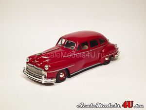 Scale model of Chrysler DeSoto Maroon (1948) produced by Matchbox.