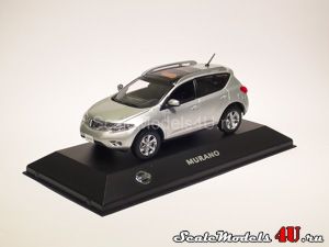 Масштабная модель автомобиля Nissan Murano Silver (2008) фирмы J-Collection.
